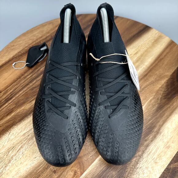 Adidas Predator Accuracy.1 SG Men's 8.5/Women's 9.5 Soccer Cleats Black GW4581 - Picture 2 of 11